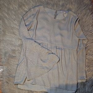 LOFT Cream Textured Women's Blouse